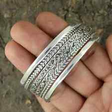 Solid 925 Sterling Set of 6 Silver Women Bangle Handmade Stackable Bangles G10