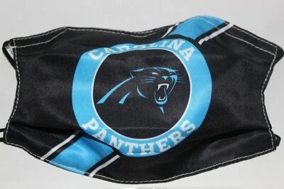 1 CAROLINA PANTHERS Reusable Washable Breathable Cloth Face Mask Covering NEW Foto 1 de 4