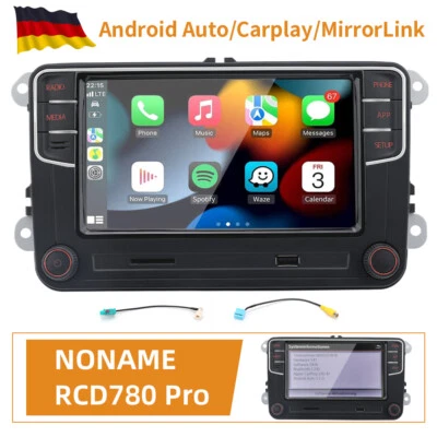 7" NONAME RCD330 RCD780 RCD360PRO Plus 187B Android Auto Carplay Radio Für VW CC - Bild 1 von 4