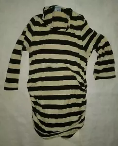 Camisa de maternidad a rayas manga 3/4" para mujer talla pequeña - Imagen 1 de 5