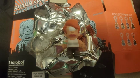 Kidrobot Futurama Universe X2 Orange Hair Alternate Leela Vinyl Keychain 2018 Cover