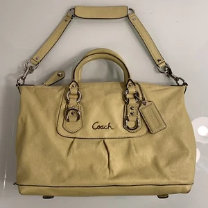 Coach Ashley Keylime Leather Satchel-K1049-F15445 - Picture 1 of 9