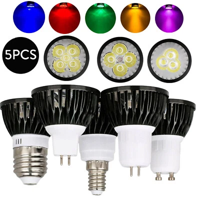 Dimmable Led Spotlight Bulb 220v 12v 9w 15w E27 Gu10 Mr16 E14 Gu5.3 B22 Spot Red - Image 1 of 4