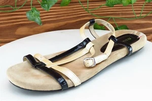 Etienne Aigner Sz 10 M Brown Strappy Synthetic Women Sandals 25957001 - Picture 1 of 8