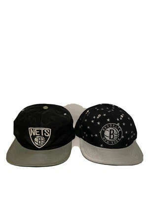 LOT OF 2 Brooklyn Nets Black Mitchell & Ness Hats - Image 1 of 4