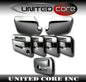 For Ford F150 Chrome Mirror Cover Chrome Door Handle Cover Chrome Tailgate 04-08 - Bild 1 von 1
