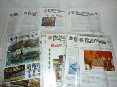 Vtg Lot of 22 Atlantic Division Local & METCA Model Train Newsletters 2003-12 Foto 1 de 4
