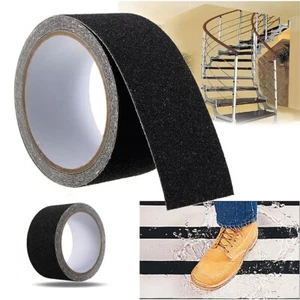 Non Slip Stair Treads High Grip Adhesive Anti Skid Tape Strips Steps Roll/Sheets - Picture 1 of 21