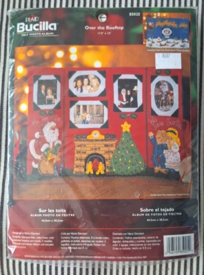 NUEVO SELLADO BUCILLA 18x12 Sobre la azotea KIT DE NAVIDAD FIELTRO ÁLBUM DE FOTOS 85025 Foto 1 de 4