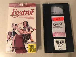 Foxtrot (VHS, 1986, Charter) Peter O'Toole, Charlotte Rampling, Max Von Sydow - Picture 1 of 3