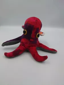 Brazalete de animal de peluche abrazador de peluche de 6" pulpo rojo Wild Republic - Imagen 1 de 6