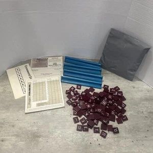 1972 Vintage Scrabble Deluxe Edition Replacement Parts. Tiles, Letter holders. - Picture 1 of 5