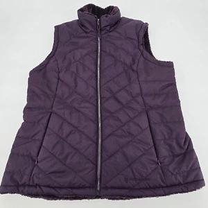 Chaleco para mujer Free Country de piel sintética concha inversa púrpura XL. 0500B - Imagen 1 de 9