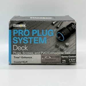 Pro Plug System for Trex Coastal Bluff Decking- 100 lin ft - Plugs and Screws - Bild 1 von 8