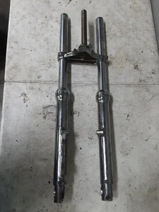 1990 90 88-95 Harley Davidson Sportster XLH 883 Front Forks Suspension Straight - Picture 1 of 10
