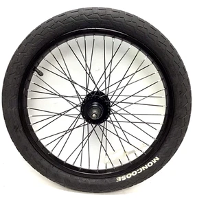 18 Zoll Fahrrad Hinterrad schwarz 48 Speichen 16t Freilauf und 2,0" Reifen BMX Bike #A72 - Bild 1 von 3