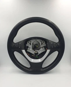 BMW X5 E70 Steering Wheel Sport Leather Steering Wheel Black Genuine 5724910 - Foto 1 di 24