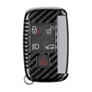 Genuine Carbon Fiber Key Fob Cover for Jaguar XE XEL XF XFL XJ F-PACE F-Type ... - Picture 1 of 7