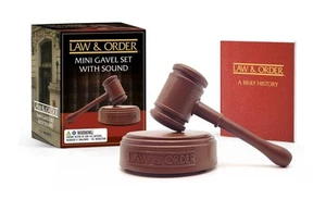 Law & Order: Mini Gavel Set with Sound by Chip Carter Book & Merchandise Book - Picture 1 of 1