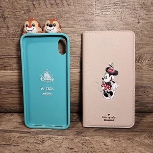 Disney Parks Chip & Dale 3D & Minnie Mouse Kate Spade NY iPhone X/XS Cases Lot - Picture 1 of 15