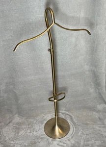 Gentleman’s Brass Valet Butler Stand Suit Vintage Heavy Duty Quality - Picture 1 of 18