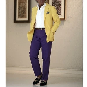 Vintage Brooks Brothers Sport Coat Wool 44 XLG Union Made USA Yellow Gold Button - Picture 1 of 13
