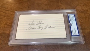 Don Hutson Auto Signed Green Bay Packers 3 X 5 Index Card PSA - Picture 1 of 1