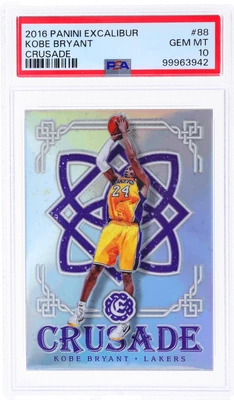 2016 Panini Excalibur Kobe Bryant Crusade #88 PSA 10 - Image 1 of 2