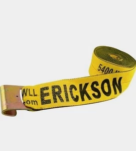 Erickson Flachbett Windenriemen Flachhaken Festzurren 4"x30' 16.200 lb 58800 Polyester - Bild 1 von 1