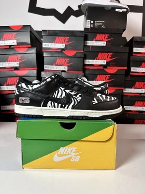 Brand New Nike Quartersnacks x Dunk SB Low Little Debbie’s Zebra Cakes Size 10.5 - Image 1 of 4