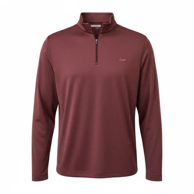 Prenda deportiva de golf Greg Norman XXL Borgoña 1/4 Cremallera Pullover Logotipo de tiburón para hombre Foto 1 de 4