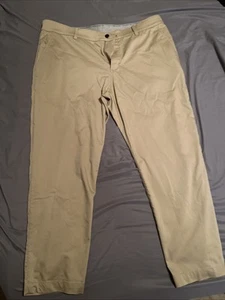 Nike Golf Men’s Beige Khaki Straight Leg Pants Swoosh Logo 38X30 - Picture 1 of 3