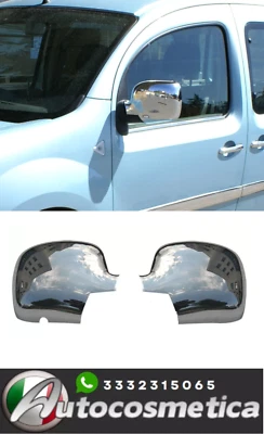 Spiegelkappen Spiegelabdeckung für Renault Kangoo 2008-2013 Edelstahl Silber - Imagen 1 de 4