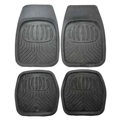 For BENTLEY TURBO R - Heavy Duty Universal Car Floor Mats Black Rubber Deep Tray - Image 1 of 4