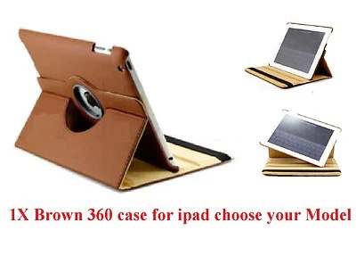360 Rotating Smart Leather Case Cover with stand for Ipad 2 2nd 3 3rd 4 4th Gen - Image 1 of 4