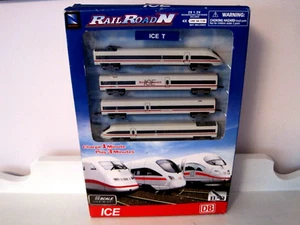 Nuevo Tren ICE Deutsche Bahn Ferrocarril Calibre N Diecast Juego de Tren Recargable - Imagen 1 de 14