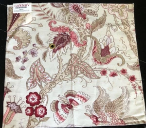 CARLETON V Portobello Road in Red, Violet 17 7/8 x 18 7/8" Floral Fabric Sample - Picture 1 of 3
