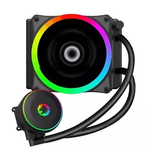 GX ICB-120 Liquid CPU Cooler Intel LGA 1156 1155 1151 1150 1366 AMD AM4 AM3 AM2 - Picture 1 of 8