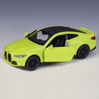 1/43 2021 BMW M4 Model Car Diecast Toy Vehicle Metal Pull Back Boys Gifts Green - Image 1 of 4
