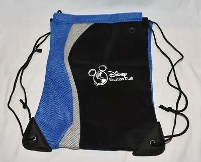 NUEVO Disney Vacation Club DVC Gimnasio Saco Bolsa Cordones ¡Envío Rápido! Negro Azul Foto 1 de 4