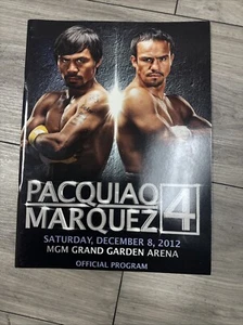 Manny Pacquiao vs Juan Manuel Marquez 4, 2012 Official Program - Picture 1 of 10