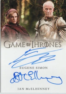 Game of Thrones Complete Series Vol 1 Dual Auto Eugene Simon and Ian McElhinney - Picture 1 of 1
