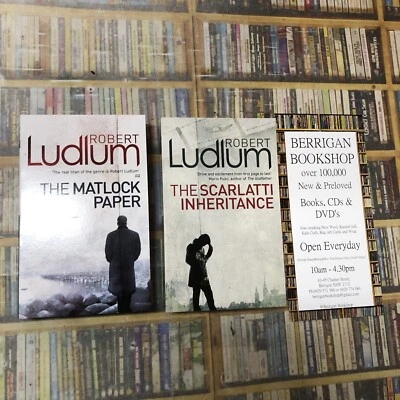 2 x NEW Original Robert Ludlum Novels Scarletti Inheritance & Matlock Paper - Image 1 of 4
