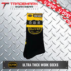 Oliver Mens Ultra Thick Work Socks Black (sock-ol) Size 7-11 Rrp $18.95