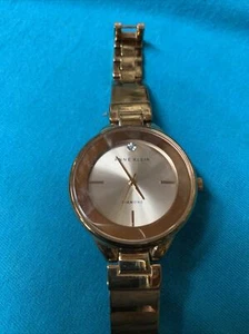 Ladies Anne Klein Diamond Rose Gold Tone Analog Watch AK/1410 - Picture 1 of 9