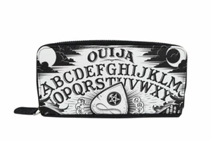 Cartera sin asas marca Licor Black Magic Ouija Board and Planchette cremallera alrededor  - Imagen 1 de 5