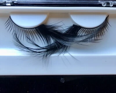 Red Cherry Black Feather Eye Lashes - Image 1 of 3