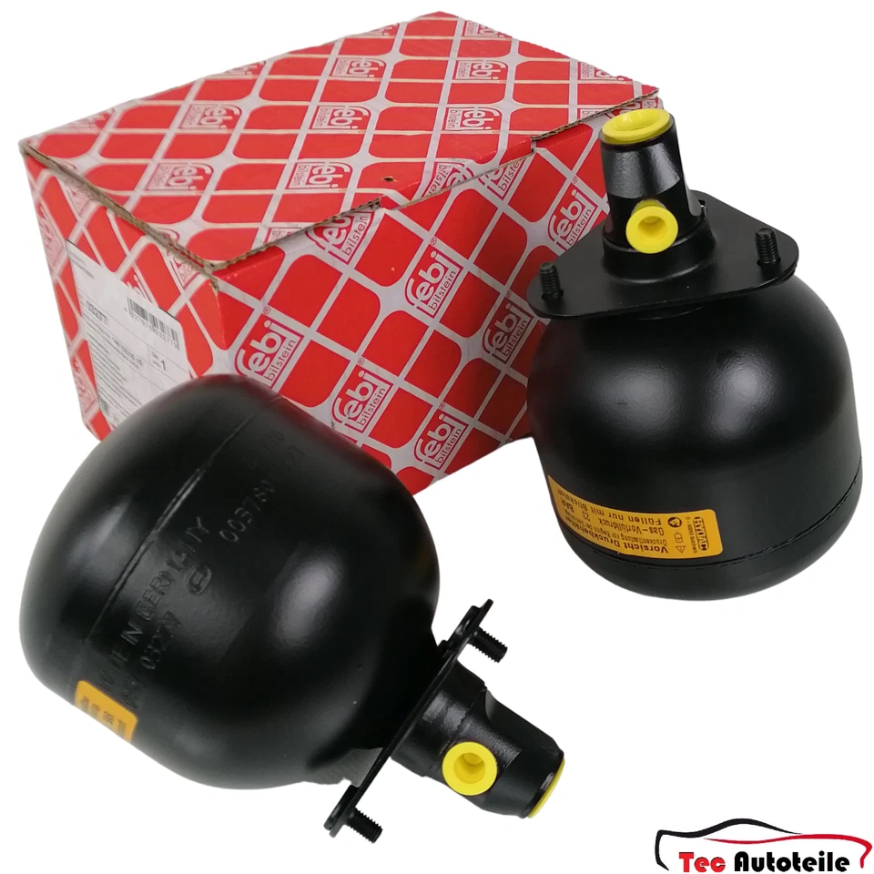 2x FEBI pressure accumulator hydraulic accumulator spring accumulator Mercedes S210 W210 W124 R129 - Image 1 of 1