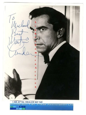 Martin Landau vintage signed photograph AFTAL#145 Cover