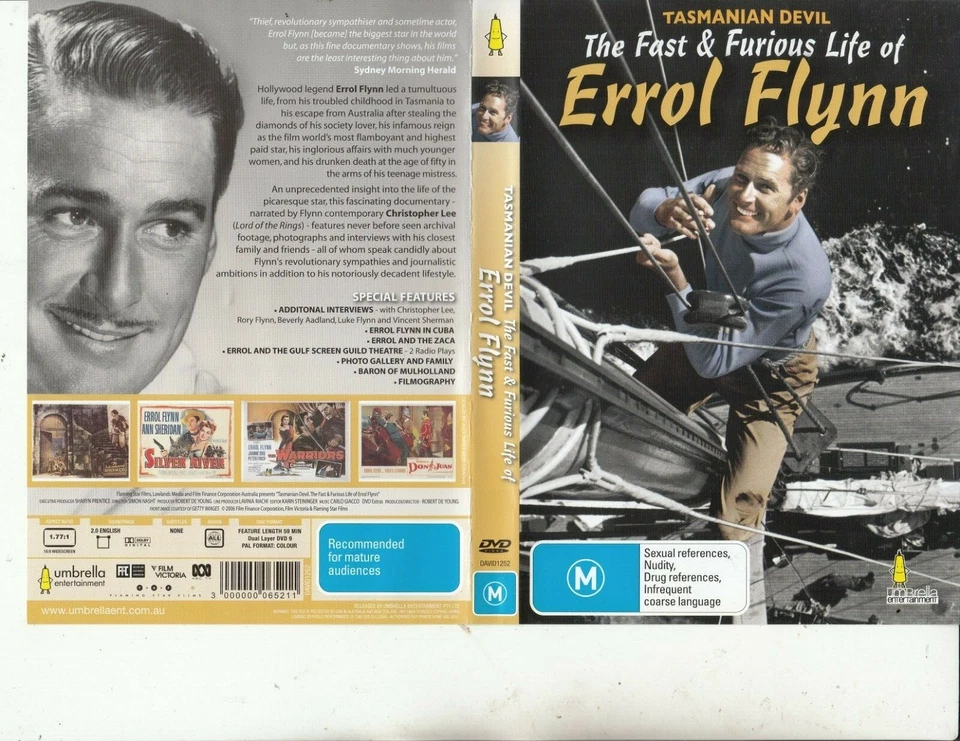 Errol Flynn-The Fast & Furious Life of Errol Flynn-2006-Biography EF-DVD - Image 1 of 1